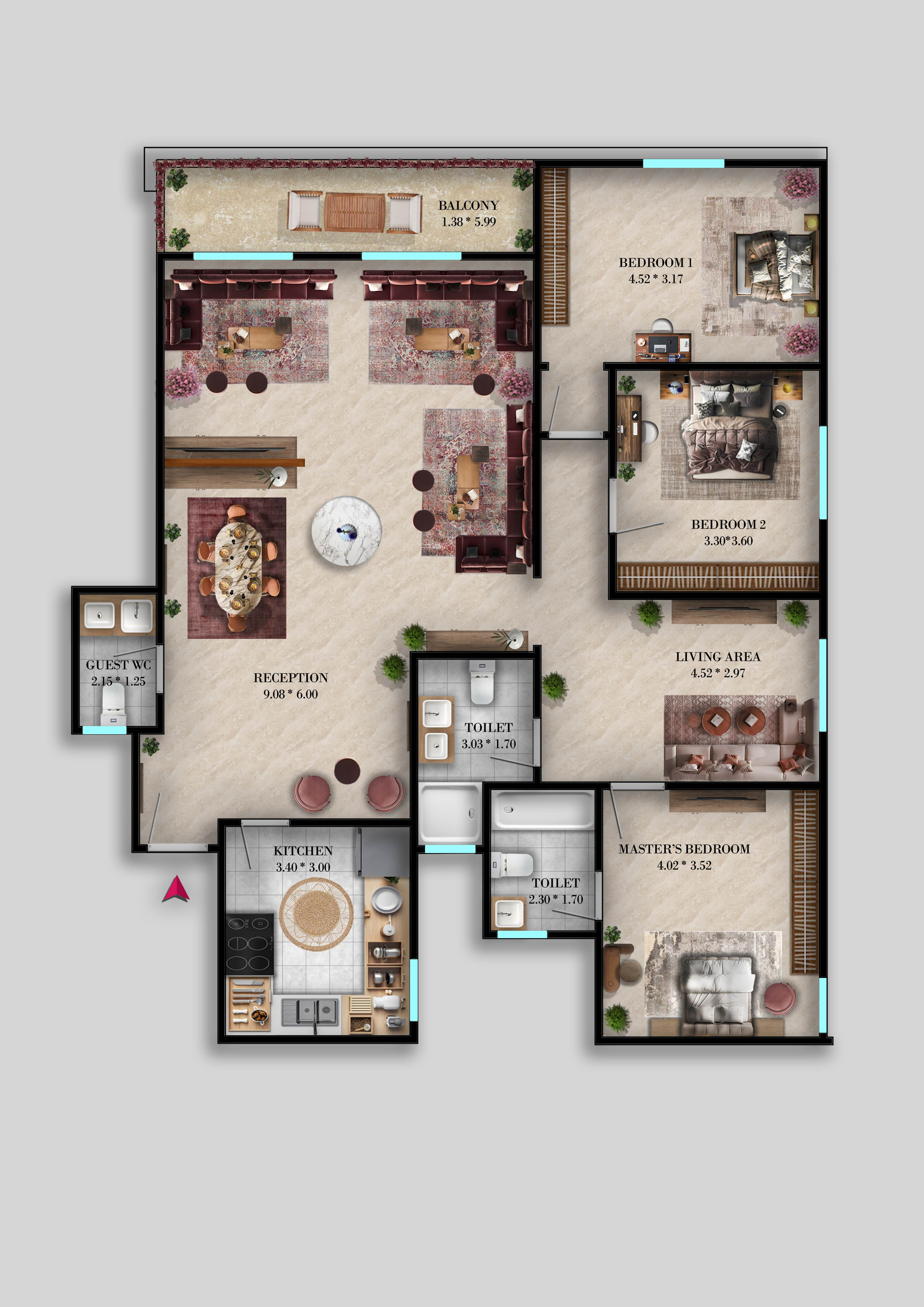 Typical Floor 206 m