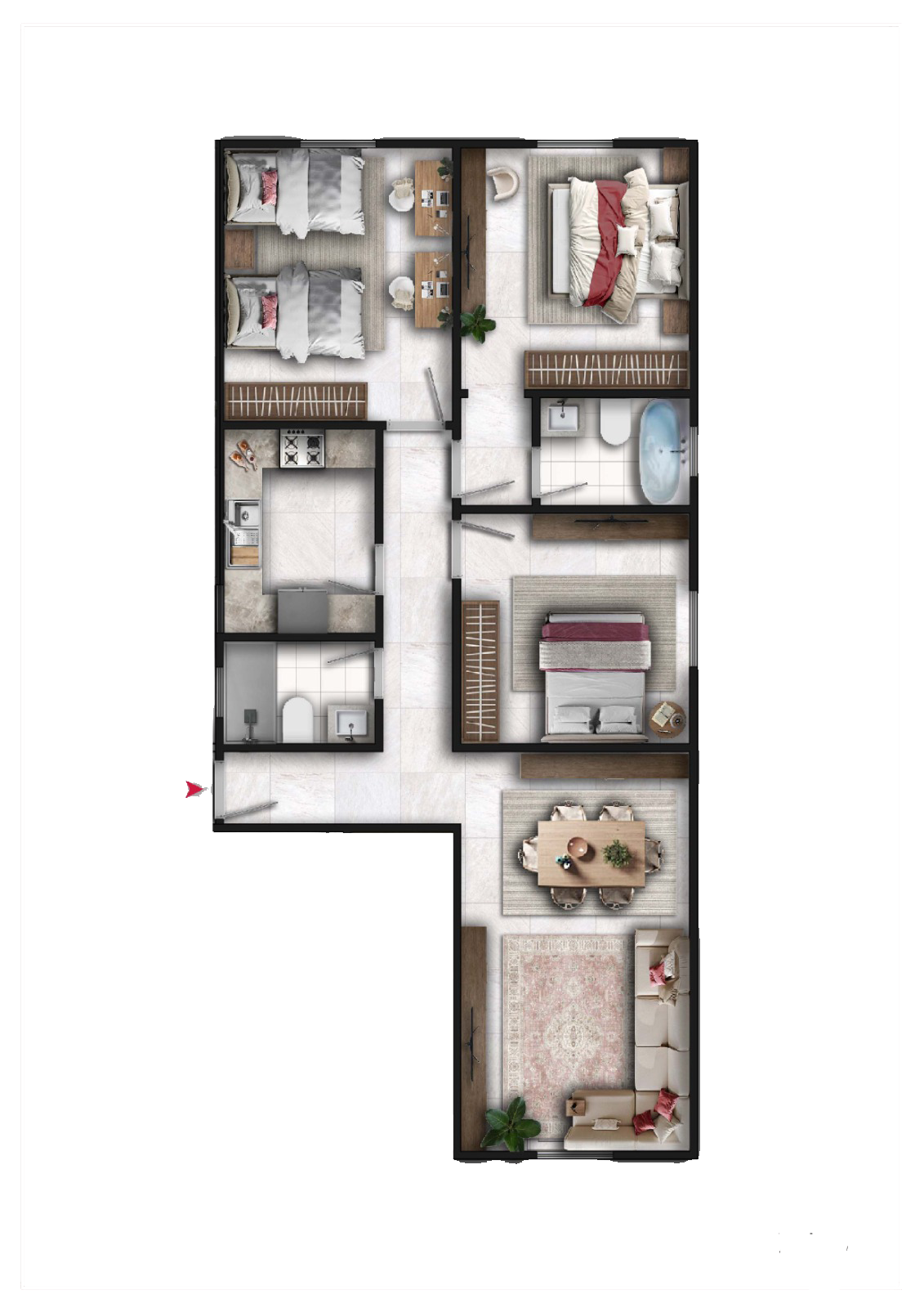 Typical Floor 136 m