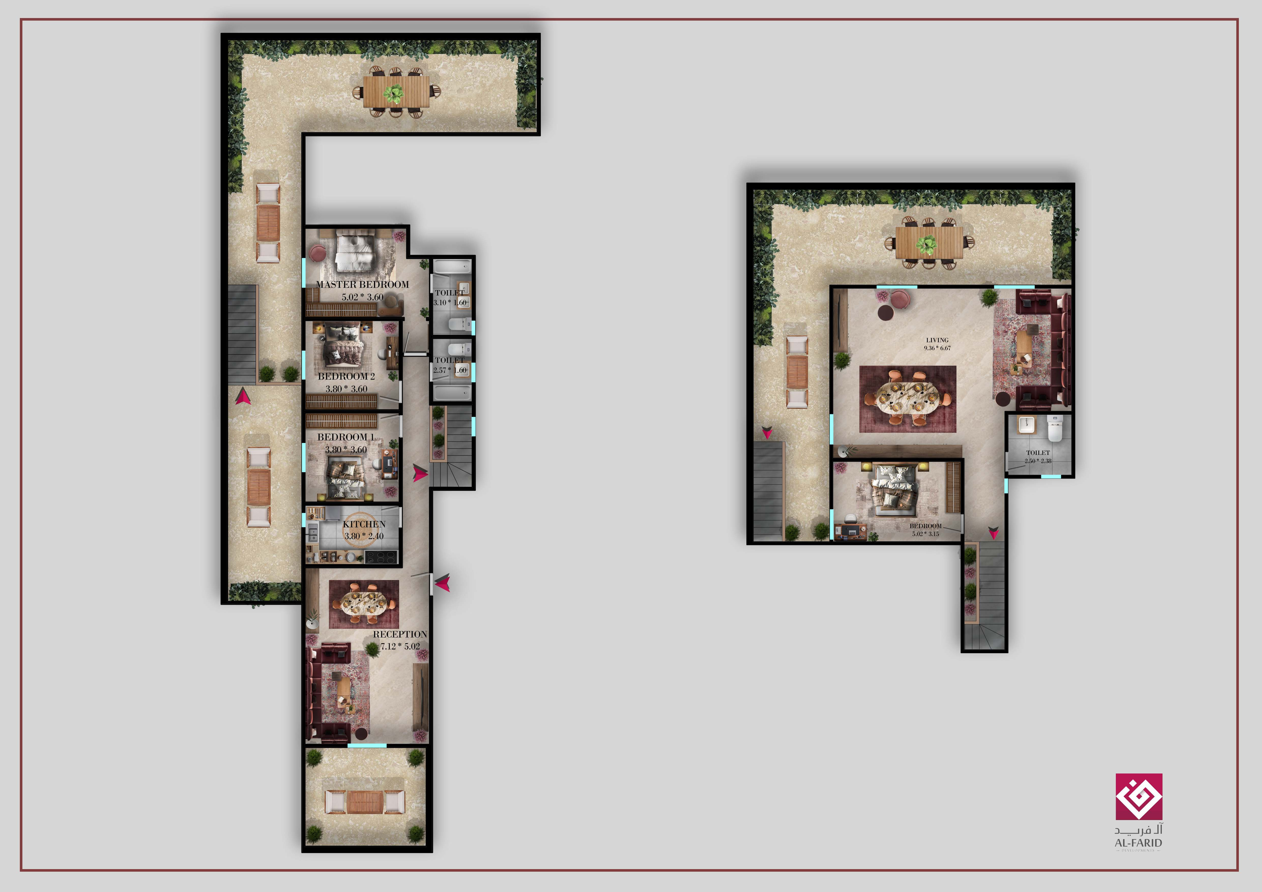Duplex 301 m + Garden 123 m