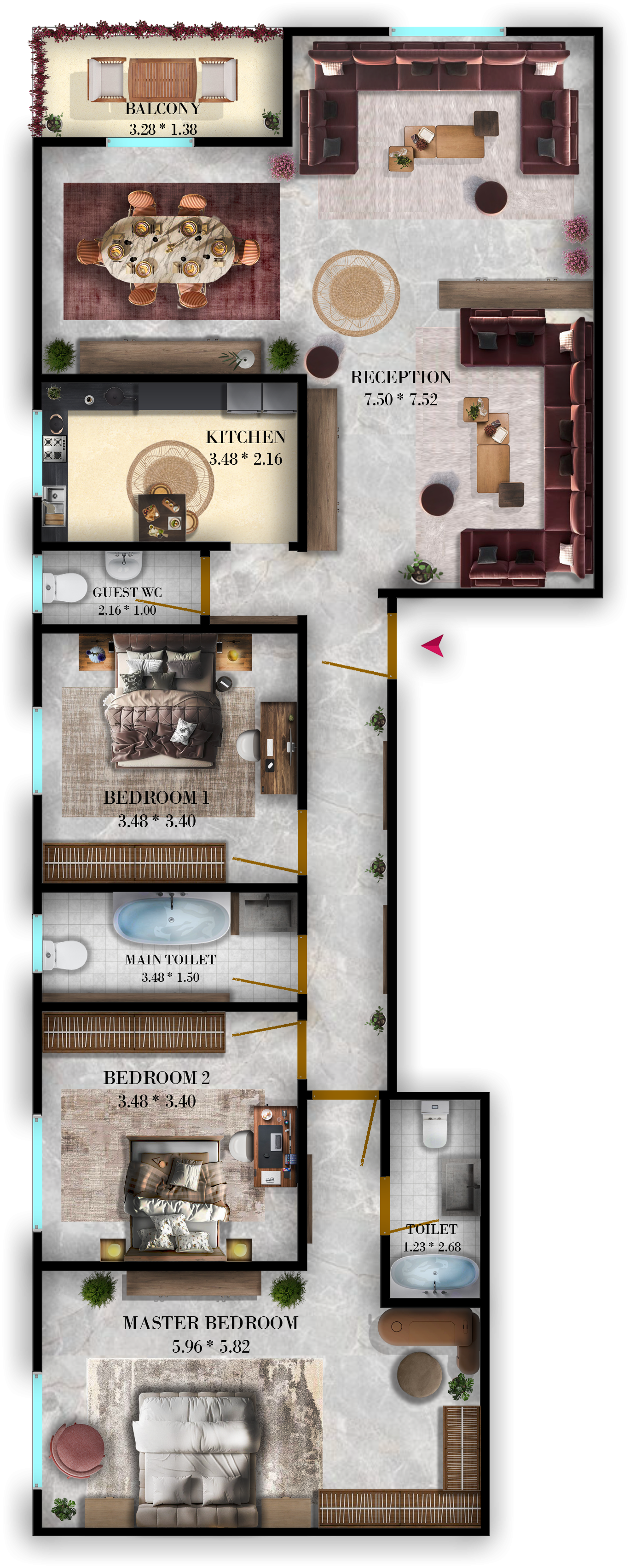 Typical Floor 205 m