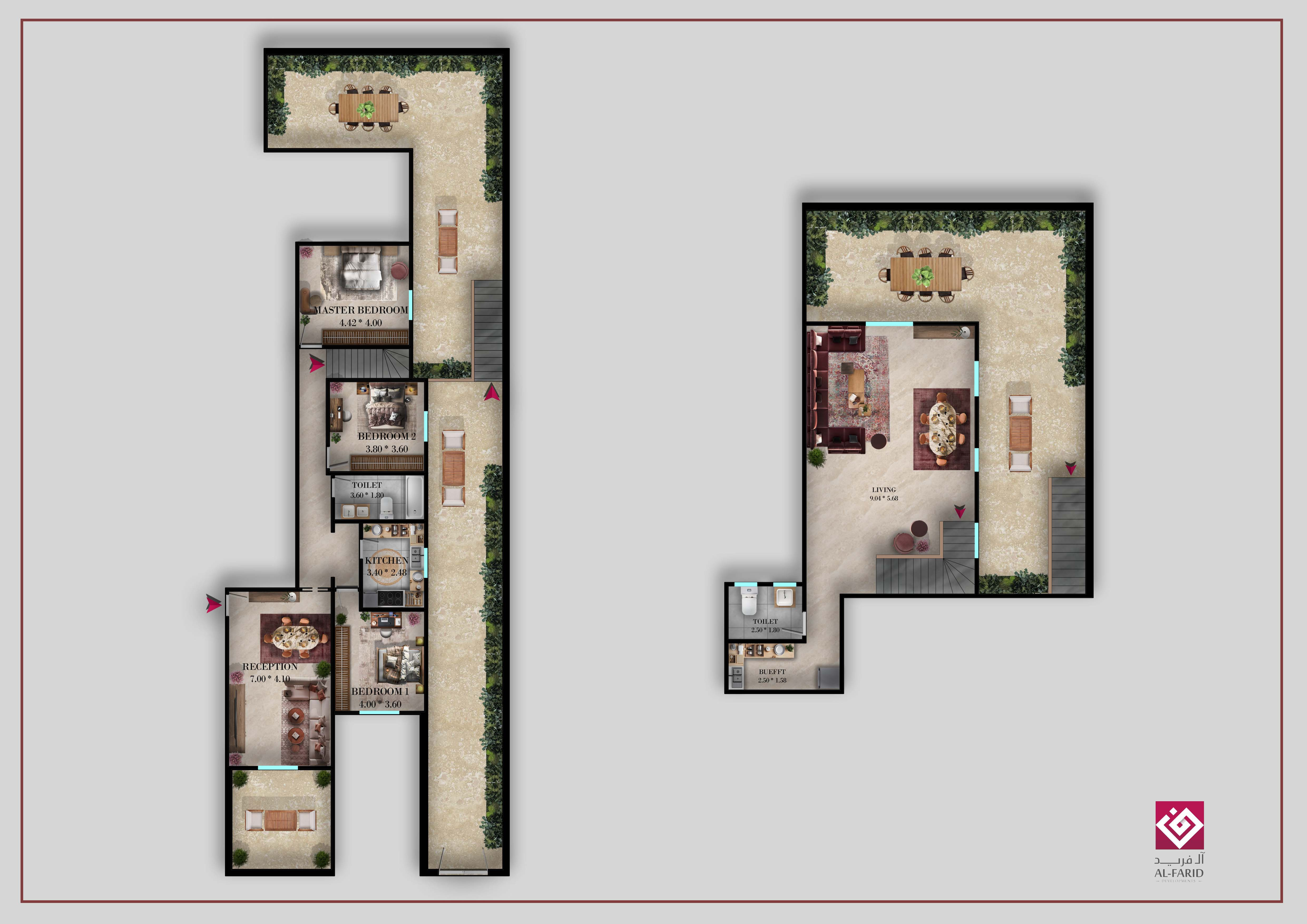 Duplex 253 m + Garden 162 m
