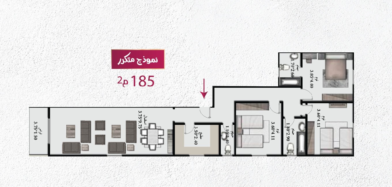 Bentahouse 185 m2