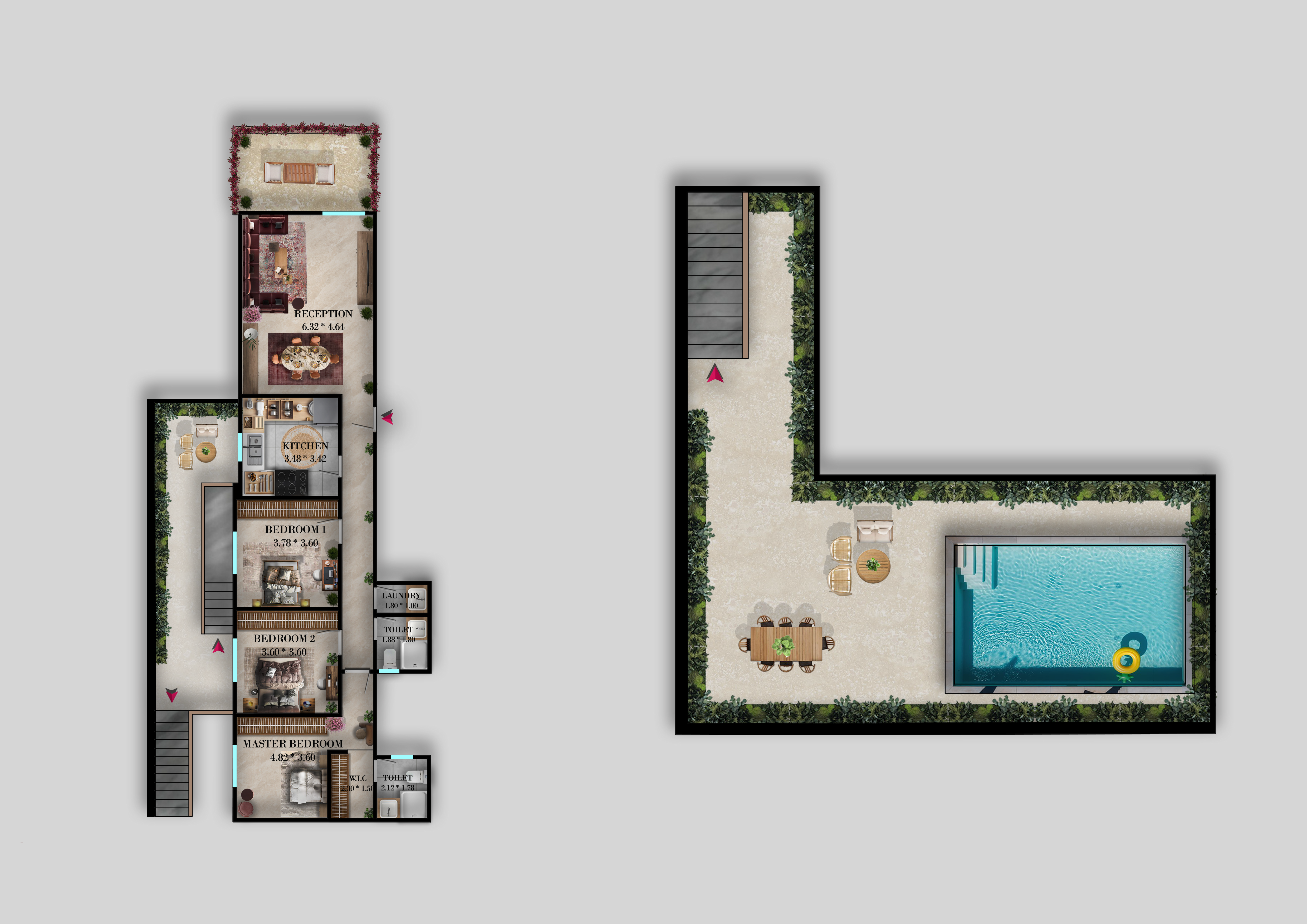 Duplex 220 m