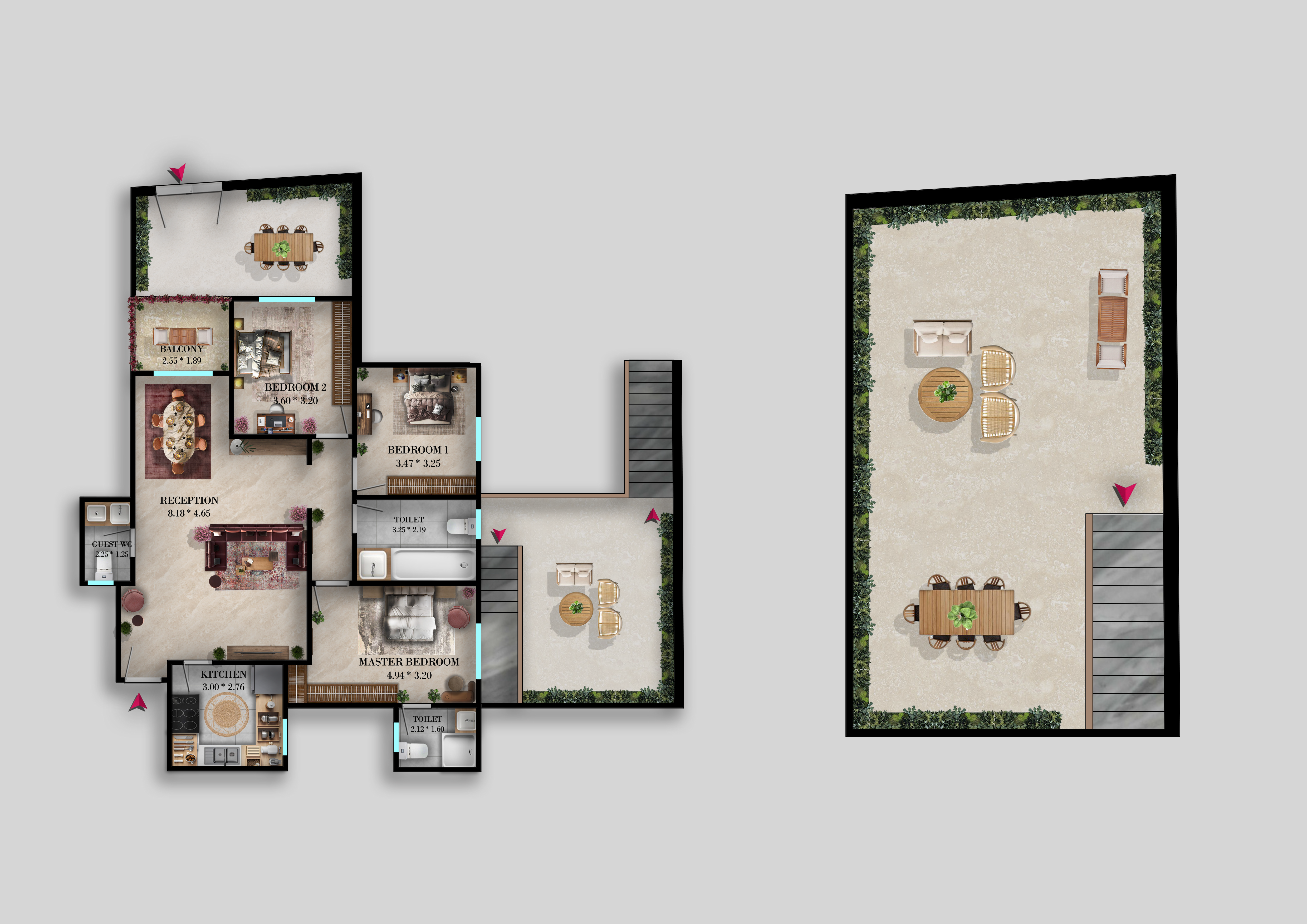 Duplex 225 m