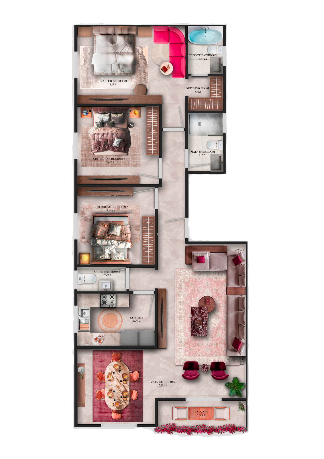 Typical Floor 181 m